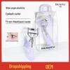 Purple Illusion Eyelash Curler: Portable Wide-Angle Tool with Duckbill Handle