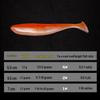 T-Tail Soft Bait Lure: Artificial Worm with Lead Head Hook for Long Cast Bass Fishing, Drop Shot T-Tail Design.