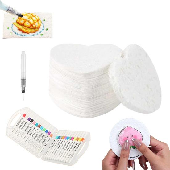 Magic Foam Texture Painting Kit 3D Drawing Magic Canvas Sponge with Water Brush Puffy Popcorn Painting Kit DIY Bubble Drawing Pens Art Supplies