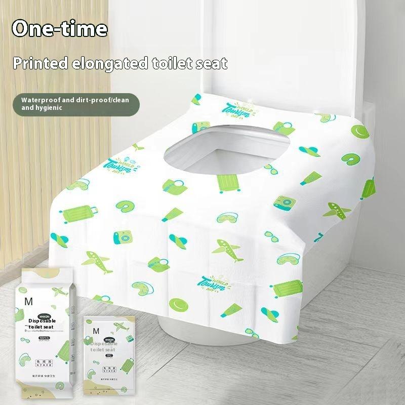 10Pcs Bathroom Decoration Summer Disposable Toilet Seat Covers With Waterproofing Portable Travel Packaging