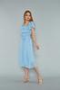 Women's Big Size Dress Carmen Collar Chiffon Dress