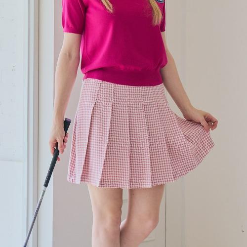 Venezia 12 Houndstooth Culottes Pink