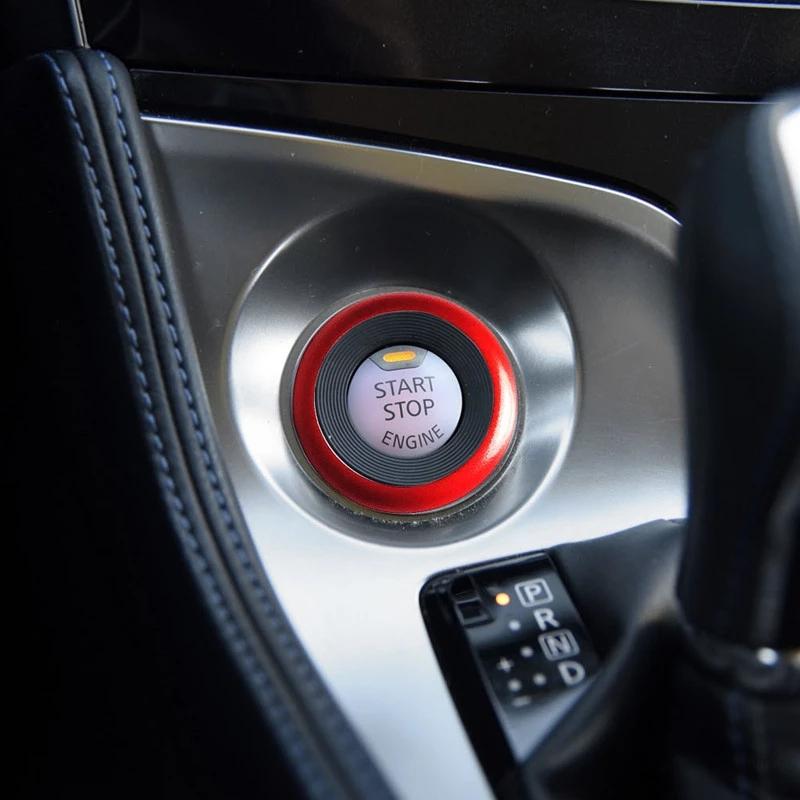 Car Engine Start Stop Decoration Ring Sticker Fit For Nissan Qashqai J11 Juke Lafesta Murano X-Trail Cima Auto