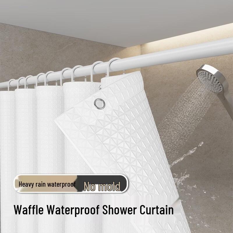 LIEI Waterproof Mildew-Proof Shower Curtain