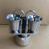 Mini Double Cup Italian-Style Stainless Steel 304 Moka Pot for Home or Camping