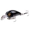 ABS 4.5cm Rocker Fat Minnow Artificial Hard Bait 4g Bionic Lure Plastic Mini Fish Bait with Hooks Saltwater Bass/Trout