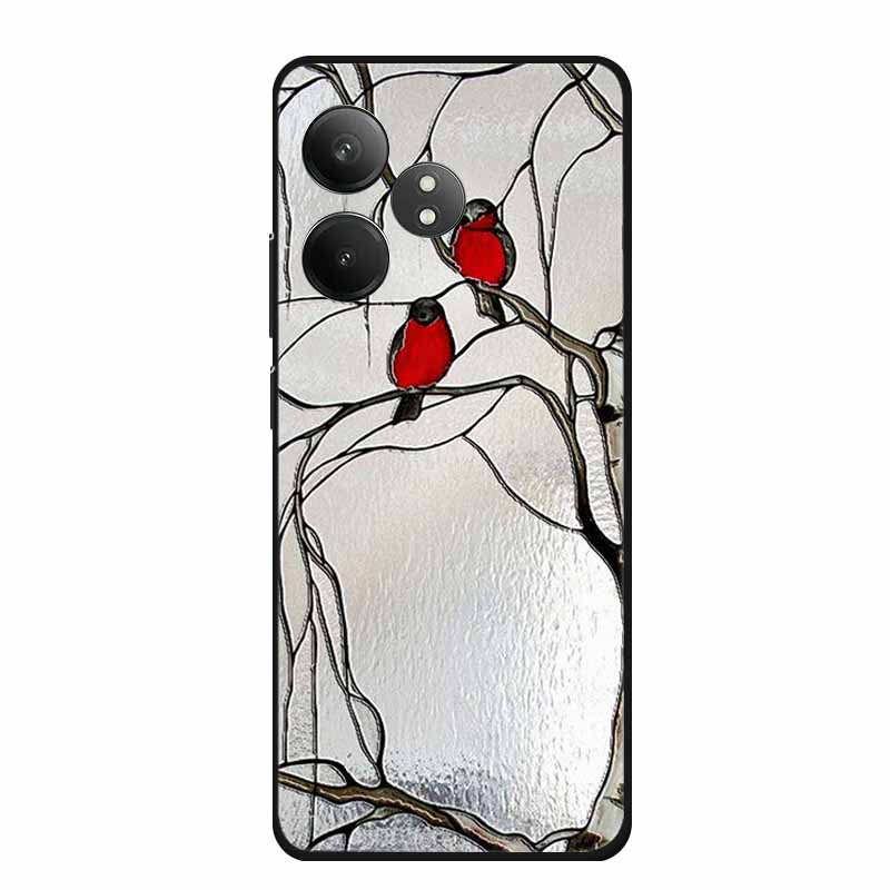 3D Emboss Case For Realme GT Neo6 Neo 6 SE 6SE Phone Case Flowers Silicone Soft Coque For Realme GT 6 T 6T Back Cover Case Funda