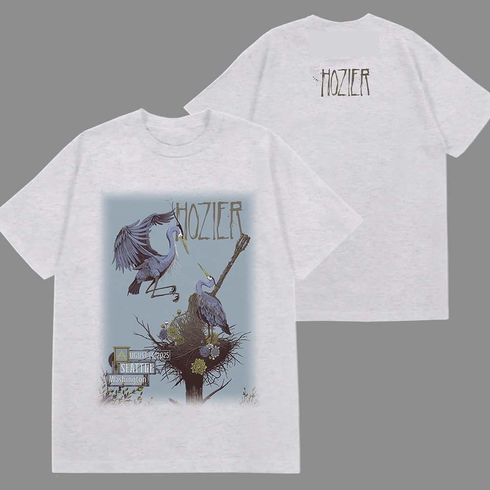 Hozier Seattle Washington Show Tee At T-M_bile Park On August 14 2026 2 Sided Te XXXXL