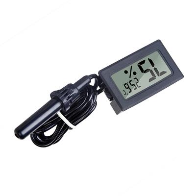 Mini-Digital-LCD-Temperatursensor-Tester, Luftfeuchtigkeitsmesser, Thermometer, Hygrometer, Messgerät, wasserdichte Sonde für den Innen- und Außenbereich