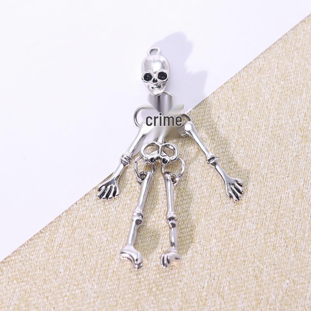 European-American Retro Skull Pendant - Halloween Jewelry Accessory