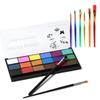 Worldcosmetics365 Face Paint Safe for Body Permanent Christmas 18-Color Set, Painting, Makeup, Eyeshadow, Eyeliner, Blush, Makeup, Cosplay, Props,