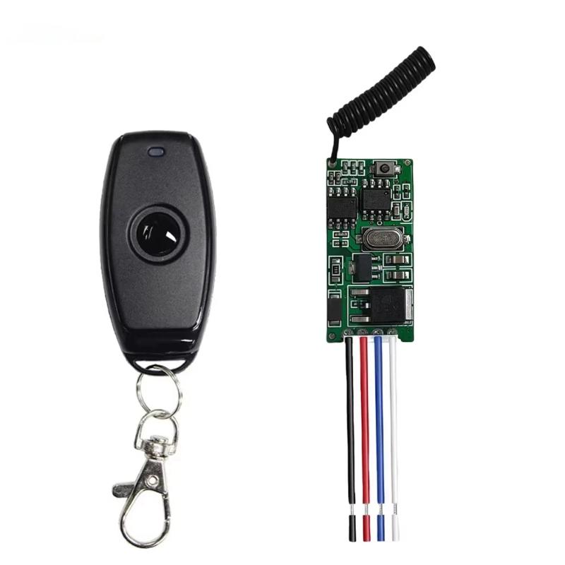 433MHz RF Wireless Remote Control 1CH Mini Relay Switch 3.6V-24V Energy Saving for LED Lamp Holiday Lighting Control