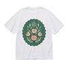 Women's Soft Breathable All Season Classic T-Shirt Floral With Green Frame Tee