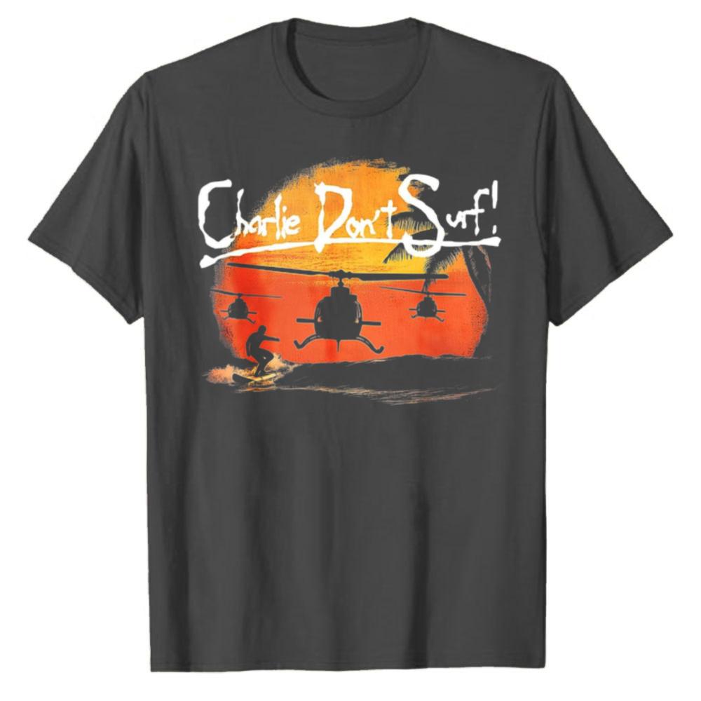 Charlie Dont Surf TShirt Harajuku Graphic T Shirts Outdoors High Quality Cotton Shortsleev Streetwear Unisex Clothing Casual Tee