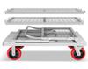Compact Folding Hand Truck Storage Cart with Fence