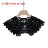 Cotton Vintage Lace Crochet Small Shawl With Floral Pattern For Women Summer Fashion