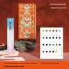 Feile Bird National Style Watercolor Accordion Folded Painting Book - Dunhuang Palace Design, 300g, Includes Line Drawing and Stacking Features.