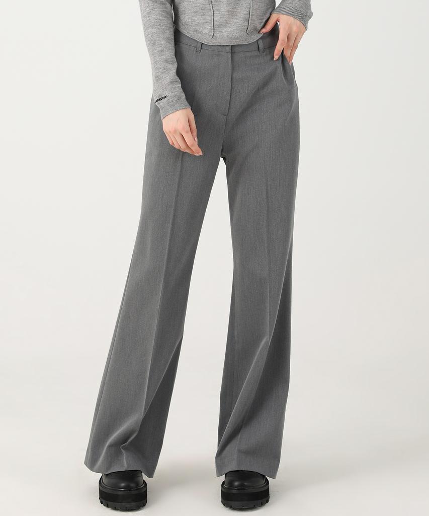 AVANDRESS Line Bootscut Slacks Khaki