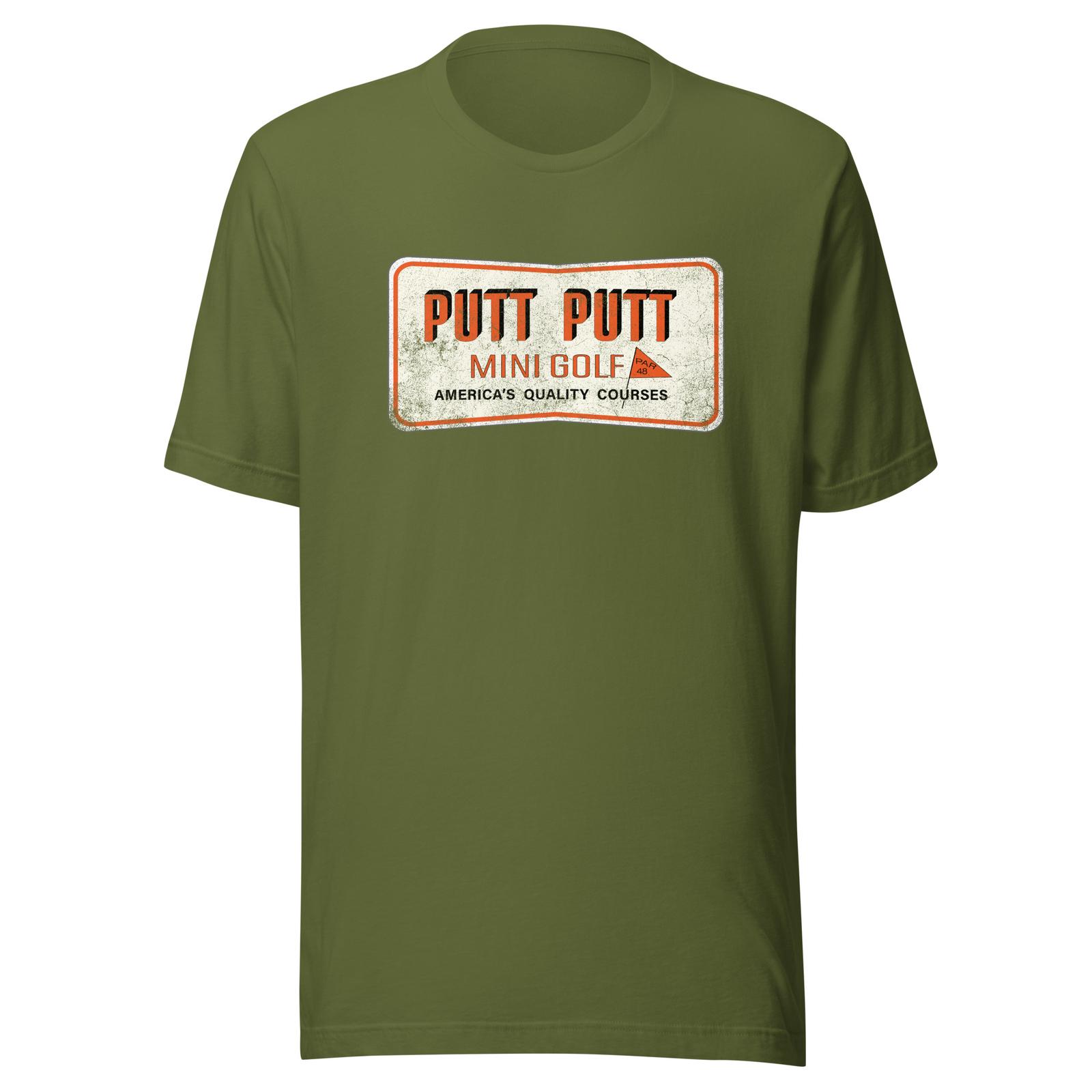 Putt Putt Mini Golf Retro 1980s T-Shirt | Vintage Mens & Womens Old School Tee M