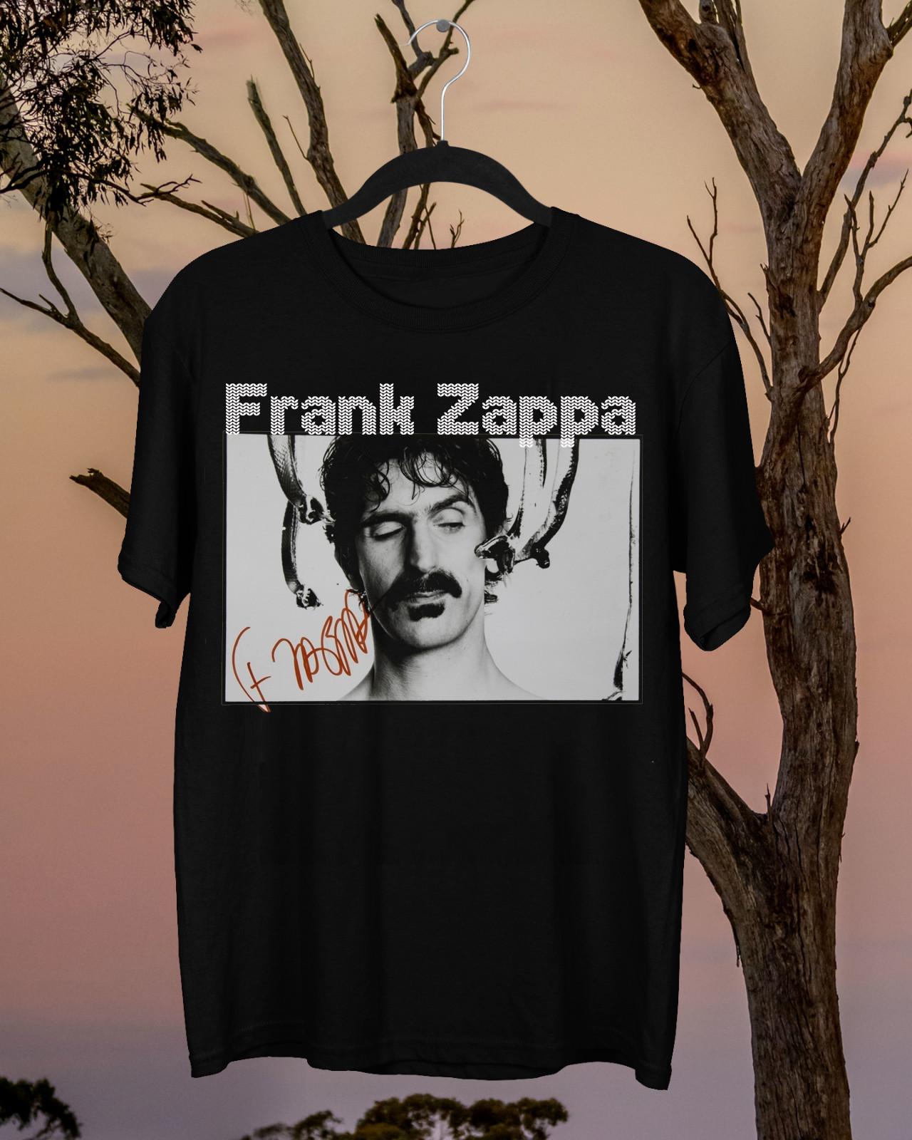 Frank Zappa Singer Cotton Gift For Family Black All Size Unisex T-Shirt S разноцветный