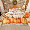 Homewish Happy Fall Duvet Cover SetRustic Pumpkin Maples Bedding SetPet Dogs Bed Set For ChildrenBreathable Home Decor