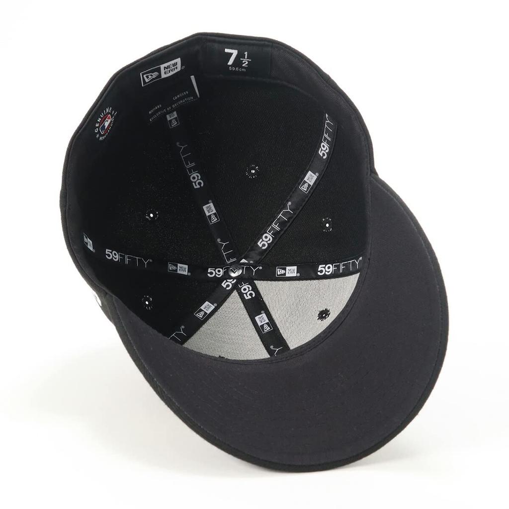 New Era 59FIFTY Chicago White Sox Black Pre-Curved Cap, 62.5cm