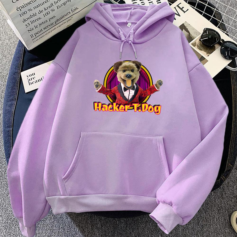 Kawaii Clothes Hacker Puppet Maker The Dog Cute Hoodies Sudaderas Ropa Mujer Hooded Long Sleeve Women/Men Sweatshirts Graphic
