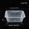 Handon Transparent Rectangular Disposable Food Containers