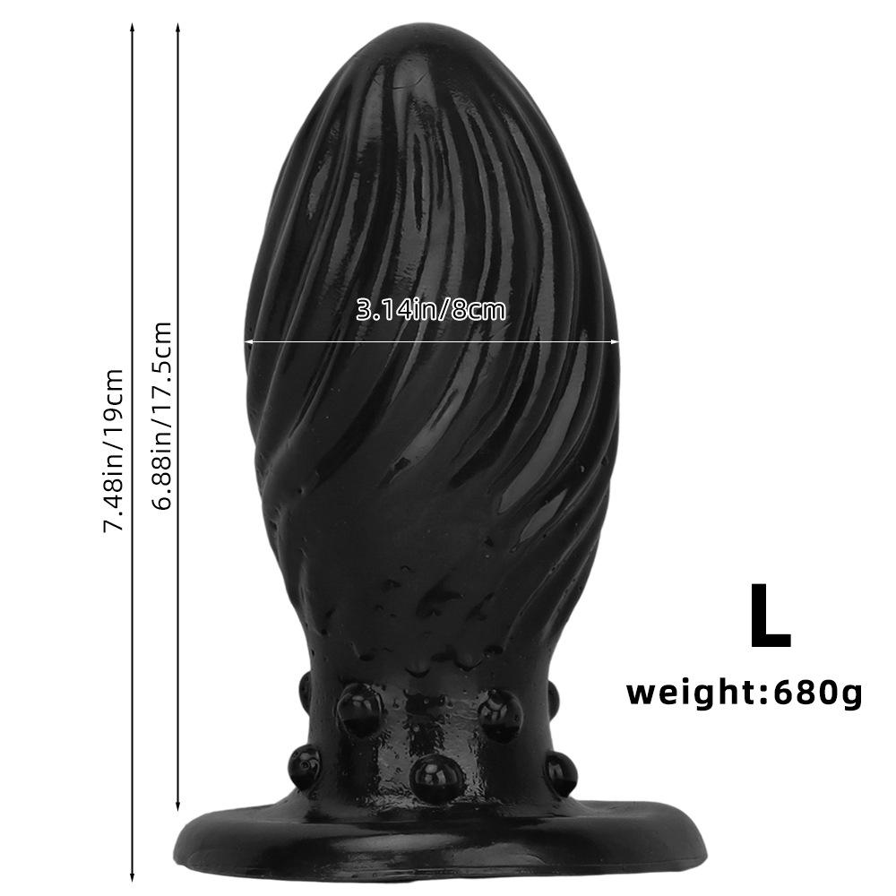 PVC Anal Plug Smooth Butt Plug Prostate Massager Adult Sex Toy for Men Women Fisting 18+