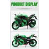 1/9 Kawasaki ZX10R Ninja Alloy Die Cast Motorcycle Model Toy Vehicle Collection Sound and Light Off Road Autocycle Toys Car