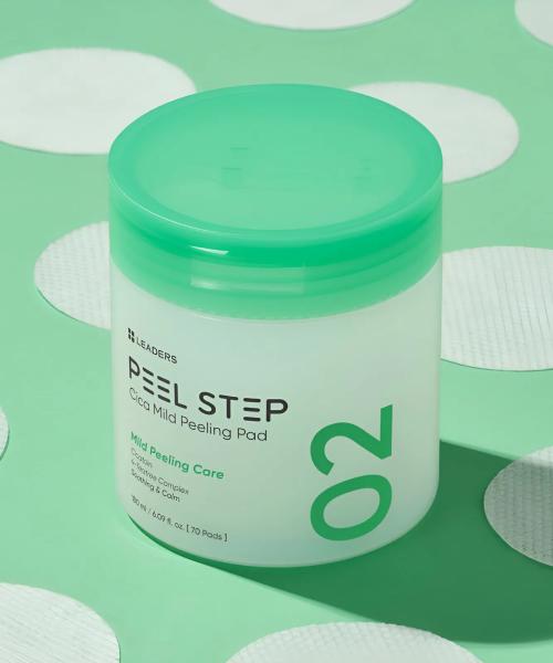 Leaders Cosmetics Pilstep Cica Mild Peeling Pad 180ml (70 sheets) NONE