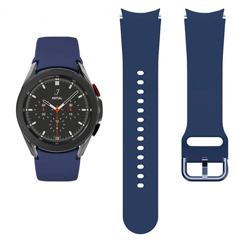 20mm Silicone Strap For Samsung Galaxy Watch 7/6/5/4 40mm 44mm Pro 45mm Bracelet Belt Galaxy Watch 6 4 Classic 47mm 46mm Correa