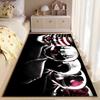 Clown Mask Pattern Rug Design. Non-slip Rug Suitable for Living Room and Bedroom Sofas."