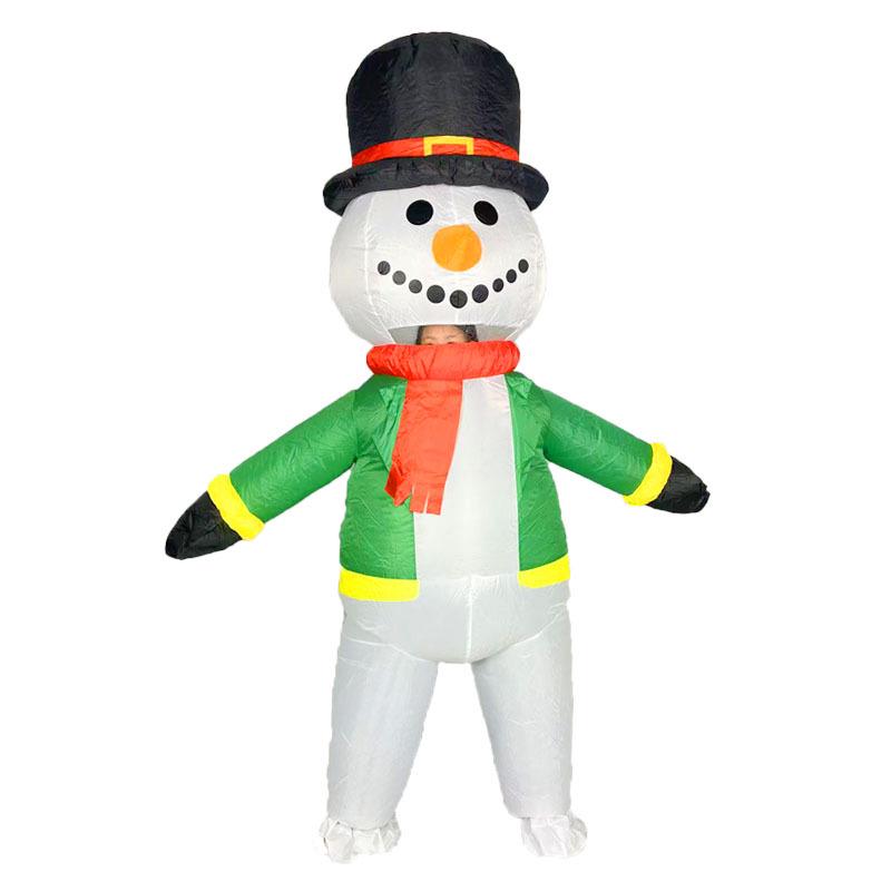 Inflatable Christmas Tree, Snowman, and Reindeer Costume for Festive Parties