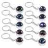 Holder Men Women Glass Ball Pendant Leo Jewelry 12 Constellation Keychain Zodiac Keychain Key Rings