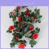 Rose Flower Garland With Silk Flowers For Wedding Decor And Outdoor Events