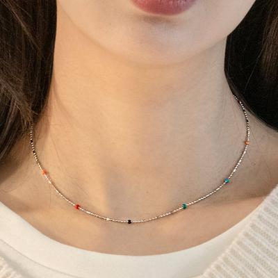 N169 Farbige Kugeln Choker