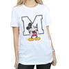 Disney Womens/Ladies M Mickey Mouse Cotton Boyfriend T-Shirt