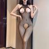 Hot Sexy Open Crotch Fishnet Bodysuit Women Sexy Lingerie Breasts-Bare Bodystockings Erotic Bodycon Porn Lace Underwear Sex Set