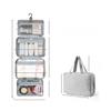 Polyester Travel Toiletry Organizer With Multiple Compartments For Packing Convenience