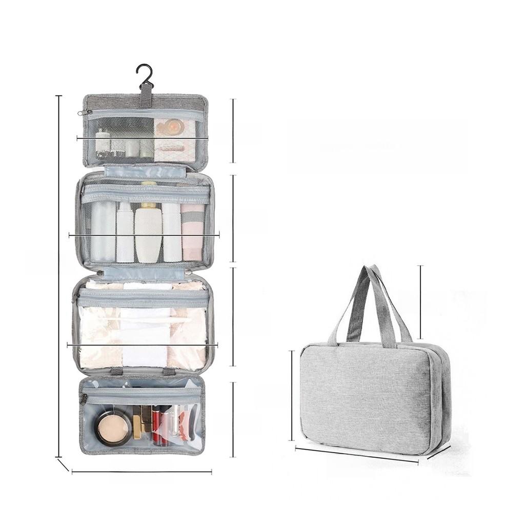 Polyester Travel Toiletry Organizer With Multiple Compartments For Packing Convenience