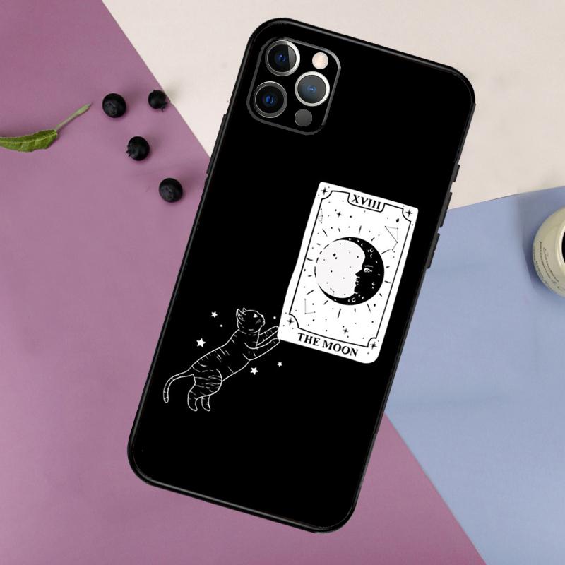 Witches Cat Moon Phone Case For iPhone 17 16 15 14 11 12 13 Pro Max Plus 12 13 mini 16e 17 Air Bumper Cover