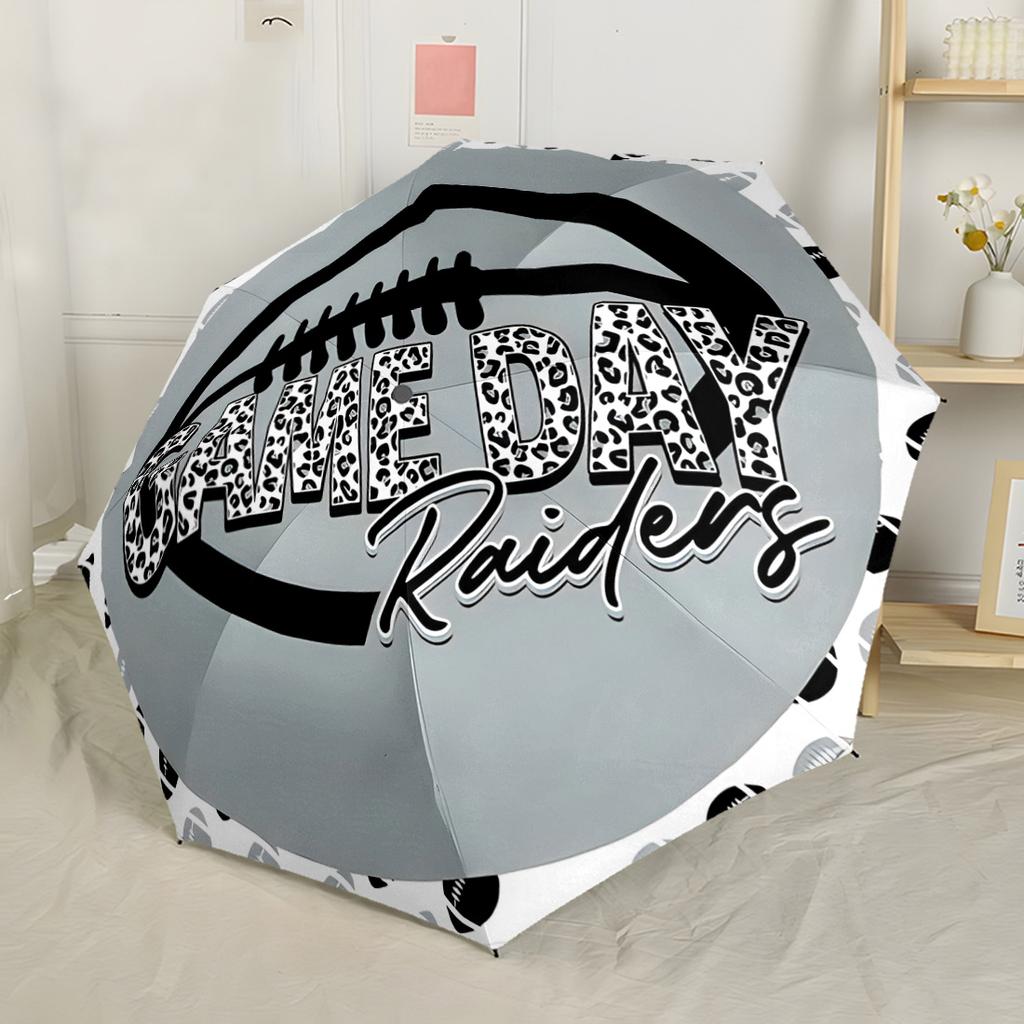 Football Touchdown Celebration Automatic Umbrella Retractable Design with 8-Rib Durability Lightweight for Outdoor Daily Use Fashionable Accessory
