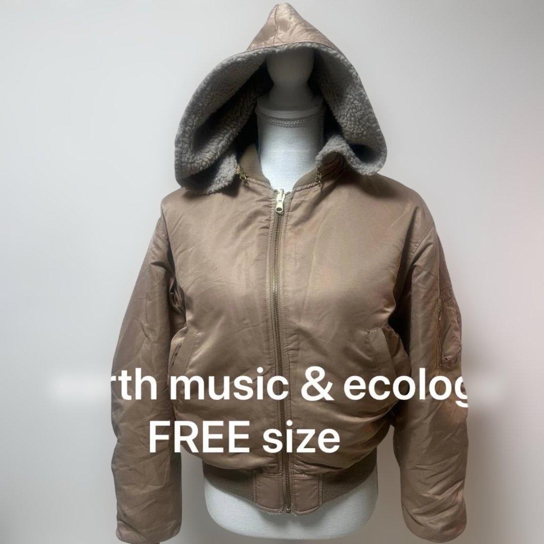 846 earth music & ecology hooded reversible blouson