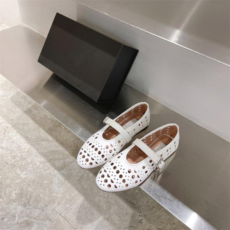 Hollow Out Women's Shoes, Breathable Soft Soled Sandals, Women's Flat Bottomed Comfortable Dancing Shoes