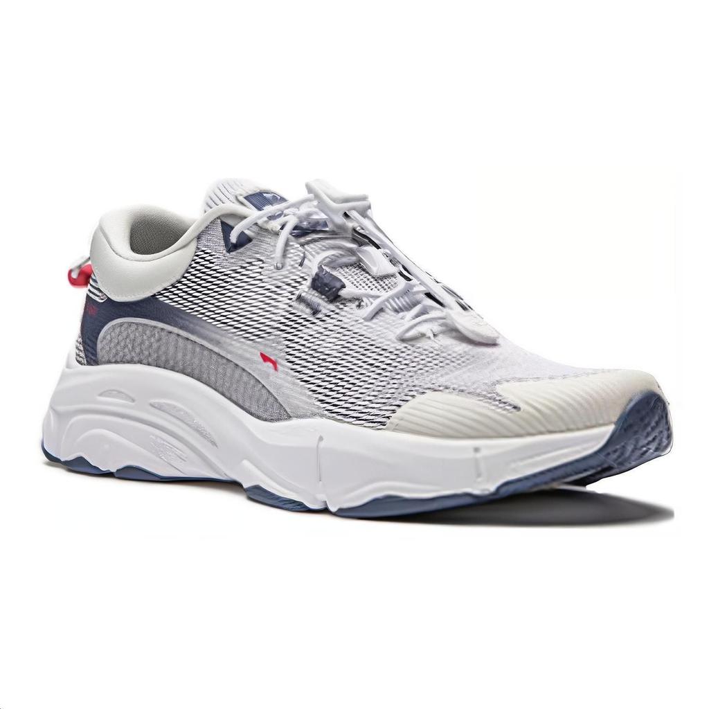 Li Ning YOUNG Versatile Low top Casual Shoes White Blue Unisex YKCU068-7