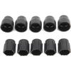 AC Service Port Caps, Universal Air Conditioning Service Cap ABS A/C Repair Refrigerant Charging Port Cover Auto Accessory (Pack of 10)
