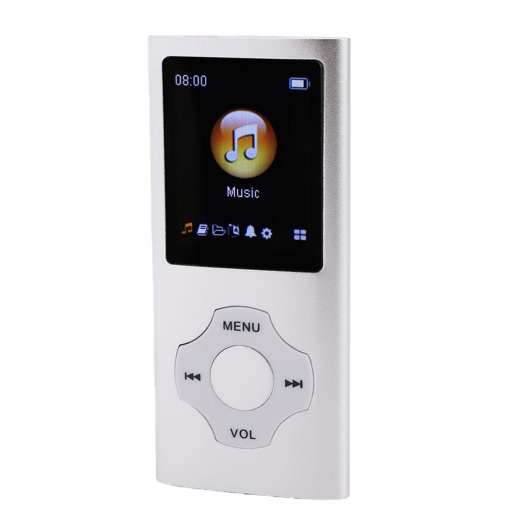 MP3 Player 1.8in LCD Screen Bluetooth 5.3 HiFi Lossless Music Player with FM E Book Reader Voice Record Headphones for