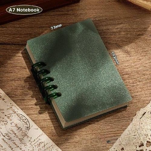 80 Sheets Square Lined A7 Pocket Notebook - High Quality Loose-leaf Mini Diary Book for Student School Supplies
