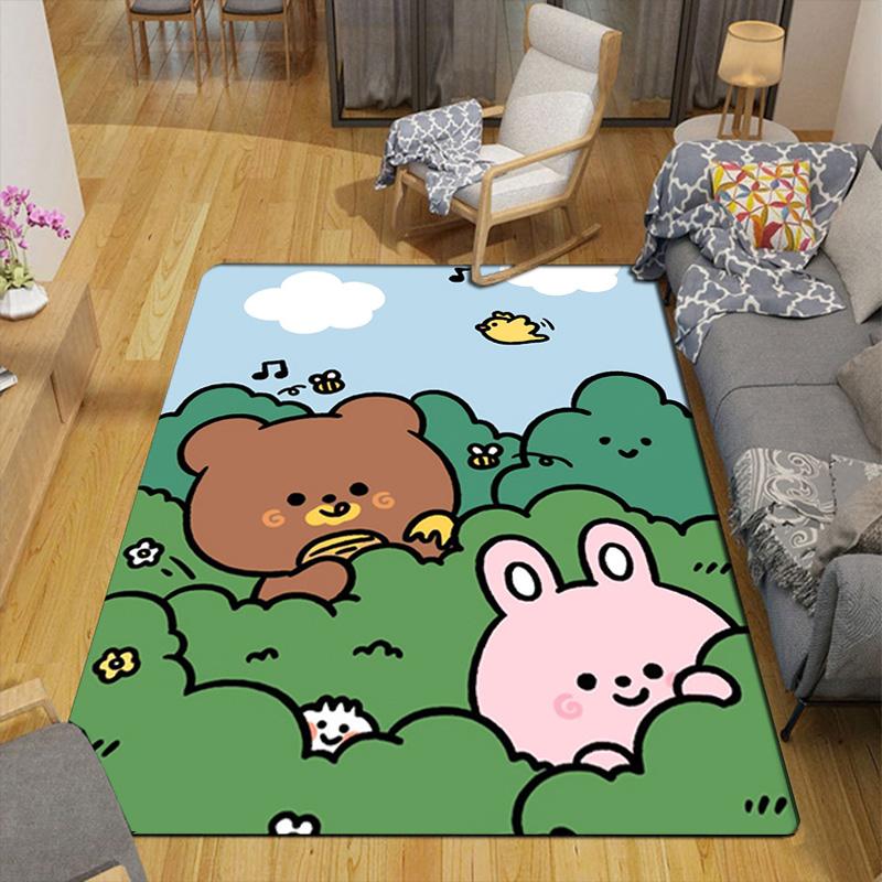 Cartoon Animals Rug Floor Mat for Living Room or Bedroom Soft and Comfortable Carpet a Gift for Birthday and Holiday.SFF0917347
